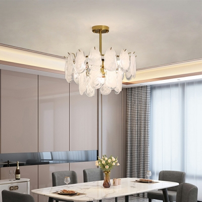 4-Light Hanging Light Fixture Traditional Style Geometric Shape Metal Pendant Lighting