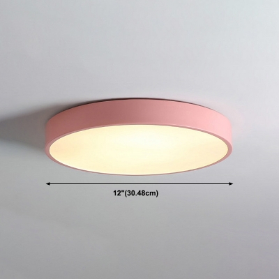 Contemporary Flush Mount Ceiling Light Round Shape LED Ceiling Mount Lighting