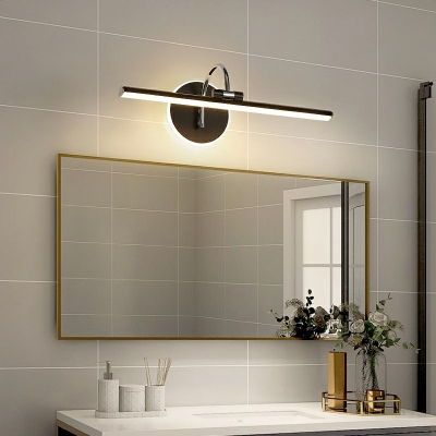 Contemporary Vanity Light Fixture Ambient Lighting Metal LED Light For Bathroom