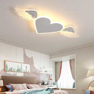 Flush Light Fixtures Children's Room Style Acrylic Flush Mount Lighting for Living Room