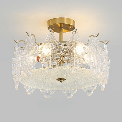 Modern Living Room Ceiling Light Glass Shade Ceiling Lamp