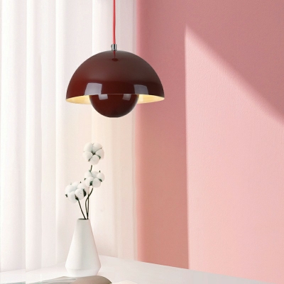 Single-Light Pendant Light Metal Hanging Light for Bedroom Living Room