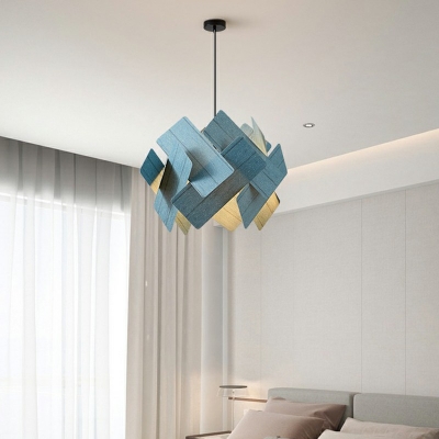 Abstract Pendant Ceiling Lights Modern Style Acrylic 3-Lights Ceiling Pendant Light in White