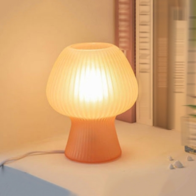 Contemporary Glass Table Lamps Single Light Bedroom Lamps With An On/Off Switch
