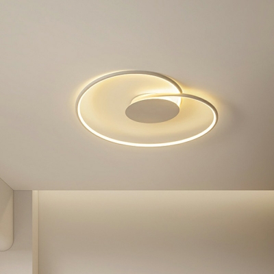 LED Flush Ceiling Light Metal Modern Style Acrylic Flush Mount Fixture for Dining Room