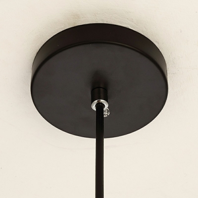 1 Light Pendant Light Fixture Modern Style Metal Hanging Light Kit for Living Room