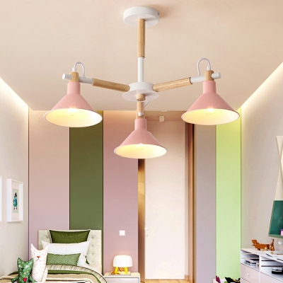 Cone Down Lighting Pendant Nordic Style Chandelier Pendant Light for Living Room