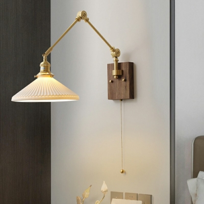 Wall Light Fixture Contemporary Style Ceramics Sconce Light Fixture For Bedroom