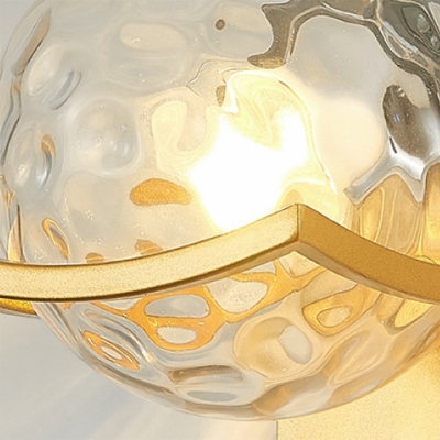 1-Light Sconce Lights Modernism Style Globe Shape Metal Wall Mounted Light