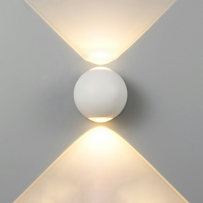 Aluminum Globe Wall Lighting Ideas LED Contemporary Sconce Lights