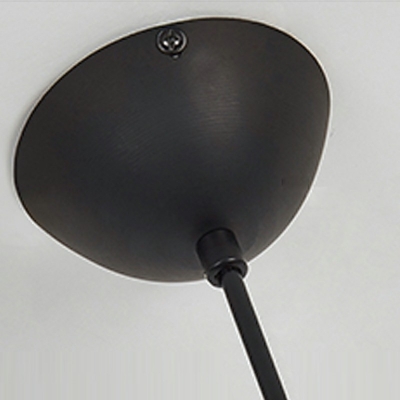 Black Dome Pendant Lighting Modern Style Metal 1 Light Pendant Light Fixtures