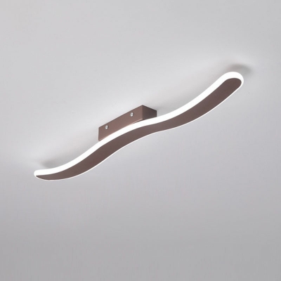Black Linear Sconce Light Fixture Modern Style Metal 1 Light Wall Light Fixture