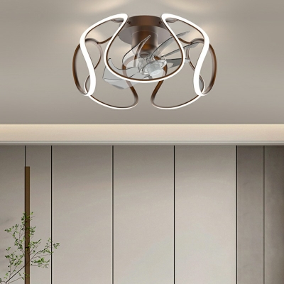 Contemporary Flush Mount Ceiling Light Fixture Geometric Ceiling Light Fan Fixtures
