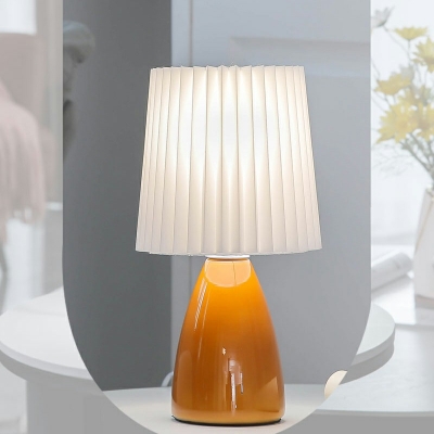 Contemporary Up Lighting Table Lamps Drum Single Light Bedroom Lamps