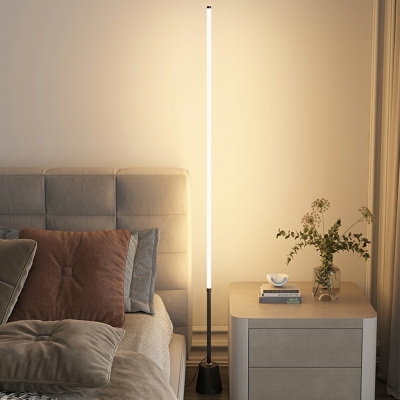 Modern Style Standard Lamp Linear Shade Acrylic Floor Stand Lamp for Living Room