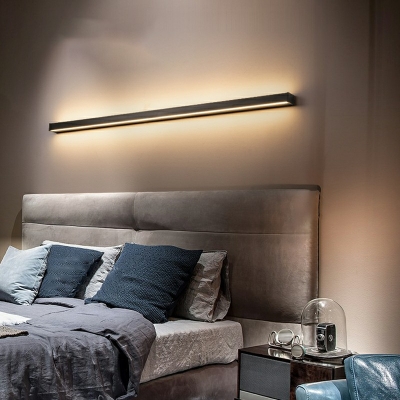 Modernist Warm Light Linear Wall Lighting Fixtures Metal Wall Mounted Light Fixture