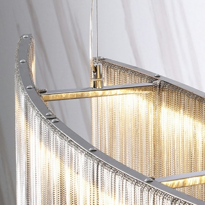 Postmodern Style Tassels Chandelier Light Metal Chandelier Lamp for Living Room