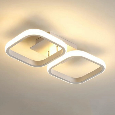 Geometrical Shape Flush Mount Light Modern Flush Lighting for Bedroom