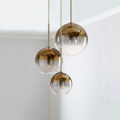 Sphere Pendant Lighting Modern Glass 1-Light Pendant Light Fixtures