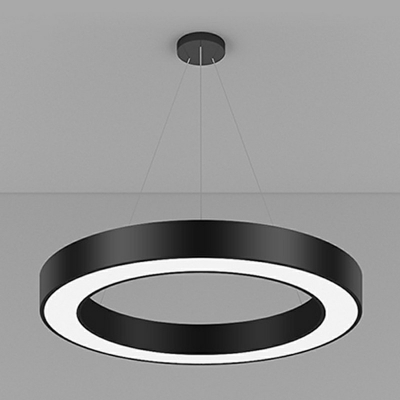 1-Light Pendant Light Fixtures Contemporary Style Round Shape Metal Hanging Lighting