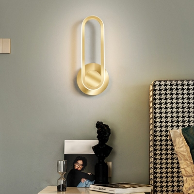 1 Light Sconce Light Fixture Modern Style Acrylic Wall Mount Light For Bedroom