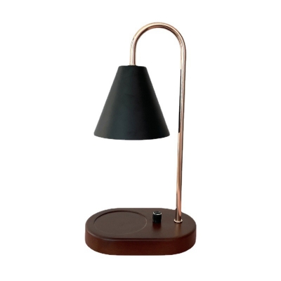1-Light Table Lamp Contemporary Style Cone Shape Metal Nightstand Lamps (without Aromatherapy Candles)