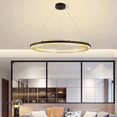 Hanging Lamp Contemporary Style Metal Hanging Light Kit for Living Room