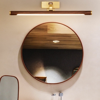 Modern Linear Wall Sconce Lights Metal 1-Light Natural Light Sconce Lights for Bathroom