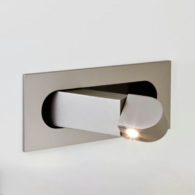 Simple Warm Light Swing Arm Reading Wall Light Metallic Wall Mounted Light Fixture