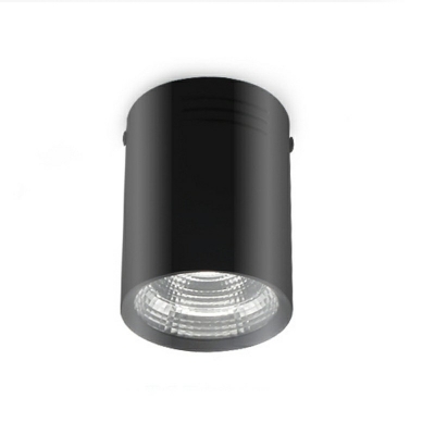 Tubes Flush Ceiling Light Modern Style Metal 1-Light Flush Mount Light Fixture in Black