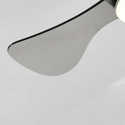 1-Light Ceiling Fan Lights Minimalism Style Fan Shape Ceiling Lighting Fixture