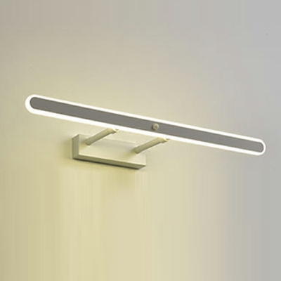 1 Light Vanity Wall Sconce Modern Style Acrylic Vanity Lighting for Bathroom White Light