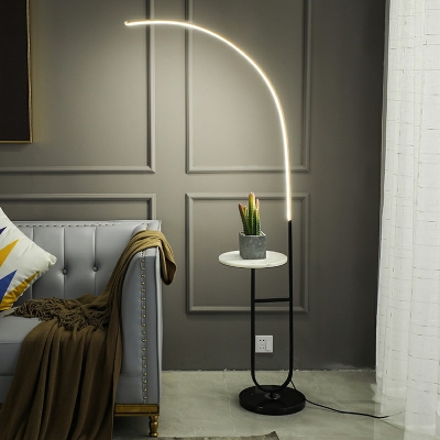 Contemporary Floor Lamp Simple Style LED Floor Lighting for Living Room