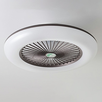 LED Fan Flush Mount Ceiling Light Fixture Modern Minimalism Ceiling Light Fixture for Living Room