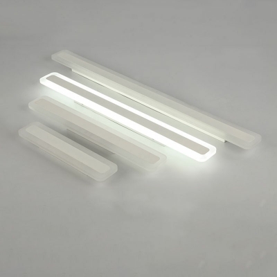 Modern Rectangle Wall Sconce Lights Metal 1-Light Sconce Lights for Bathroom