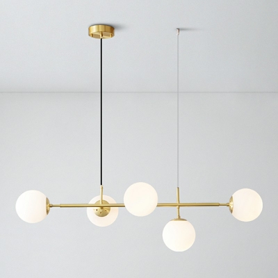Multi Lights Spherical Island Light Nordic Modern Style Hanging Lamp