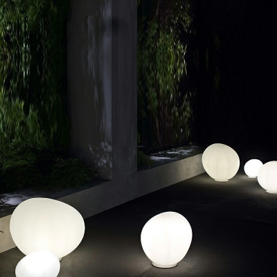 Simplicity Cobblestone Sconce Light Fixture White Glass Wall Mounted Light Fixture