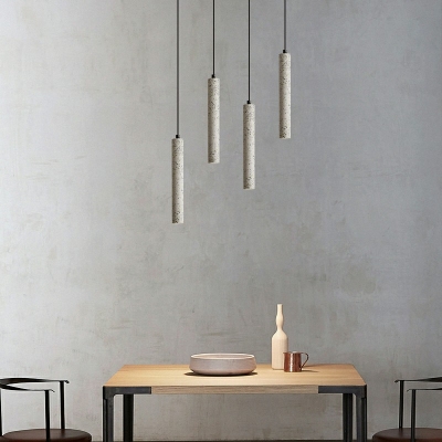 Stone 1 Light Modern Down Lighting Pendant Simplicity Hanging Light Fixtures for Dining Room