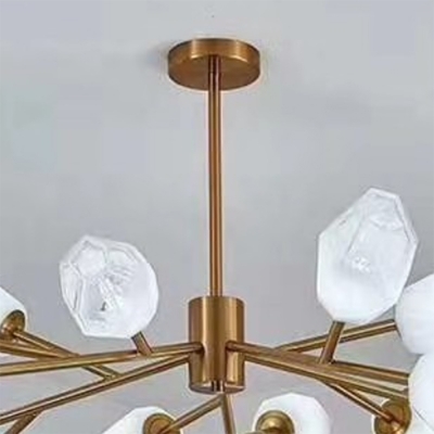 15-Light Chandelier Light Modernist Style Geometric Shape Metal Pendant Lighting