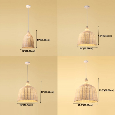 Single Bulb Suspension Pendant Light Bell Shape Pendant Lighting Fixture