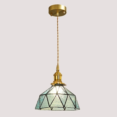 Tiffany Pendant Lights Stained Glass Dome Shape Pendant Light