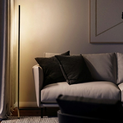 1 Light Floor Lamp Linear Shade Acrylic Standard Lamp for Bedroom