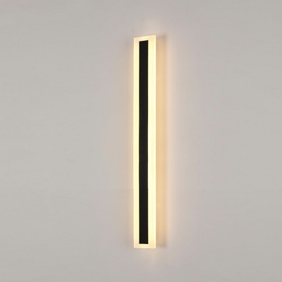1 Light Sconce Light  Modern Style Acrylic Wall Lighting Fixtures For Courtyard Warm Light