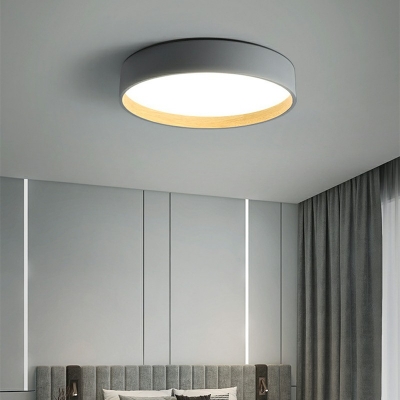 Contemporary Round Flush Mount Light Fixtures Metal and Acrylic Led Flush Ceiling Lights