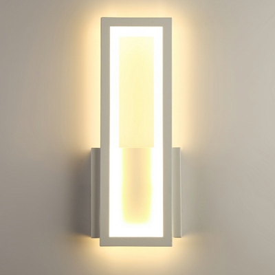 Designer Rectangular Post-modern Wall Lighting Fixtures Creative Metal Wall Sconce Lights
