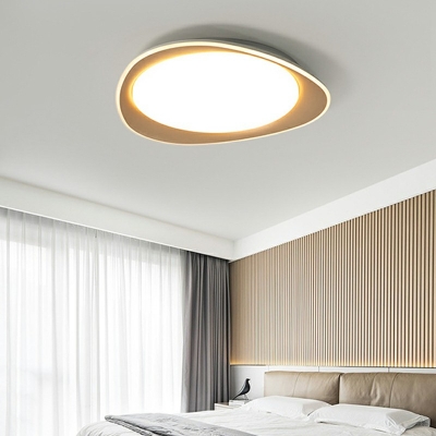 Modern Metal Ceiling Light with Acrylic Shade LED Flush Mount Light for Sleeping Room