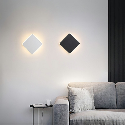 Nordic Geometric Sconce Light Fixture Acrylic and Metal Wall Sconce Lighting