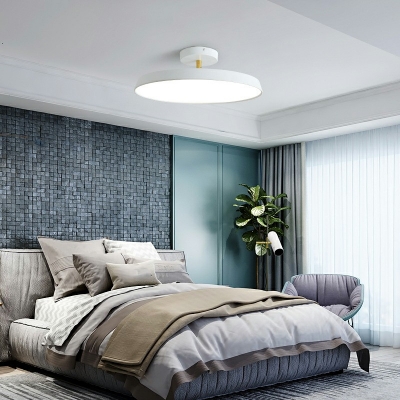 Nordic Style Semi Flush Mounted Ceiling Led Lights Modern Simplicity Close to Ceiling Lamp for Bedroom