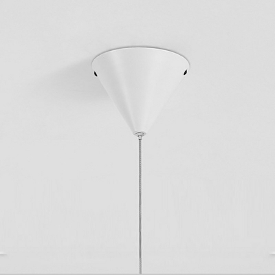 Slim Pendant Lighting Modern Style Metal 1-Light Pendant Light Kit in White