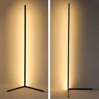 1 Light Floor Lamp Linear Shade Acrylic Standard Lamp for Bedroom